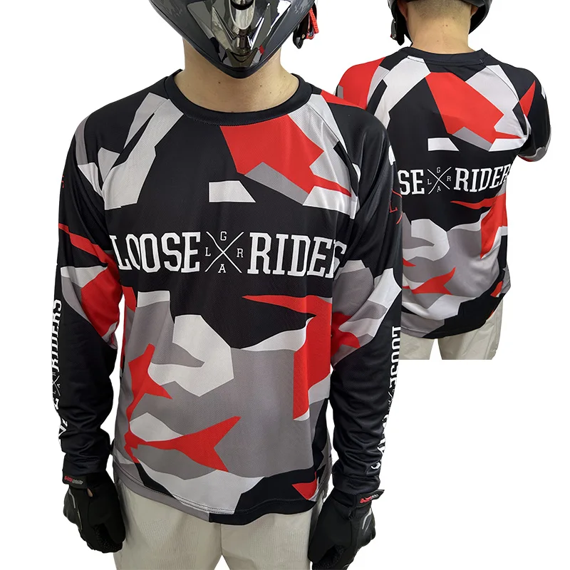 

Men's Loose Riders Long Sleeve Jersey Outdoor Mountain Bike Downhill BMX Motorcycle Enduro Cycling Breathable Comfort Clothing