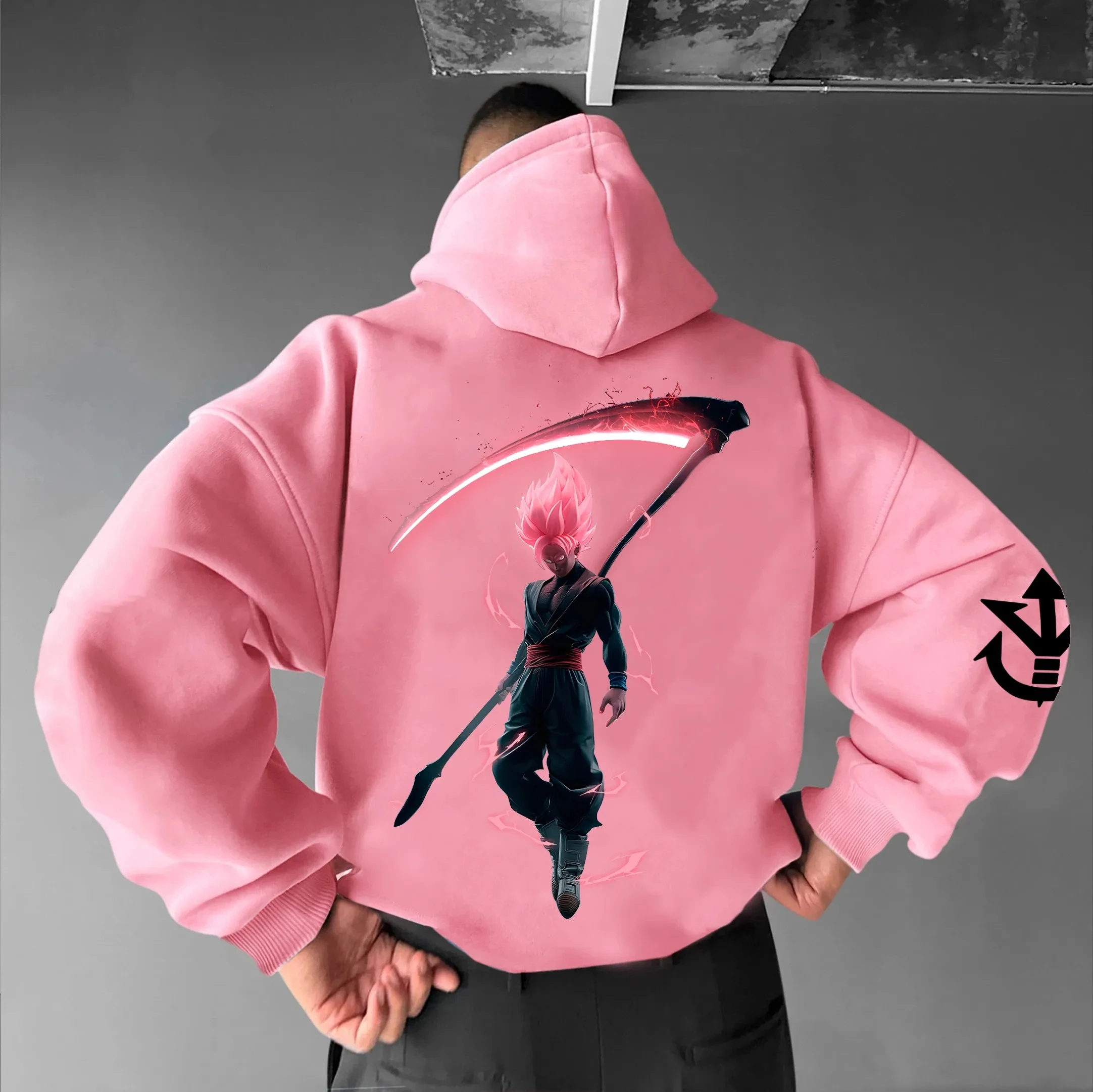 

Dragon Ball GOKU японская анимационная толстовка с периферийным принтом, осенне-зимний свободный теплый мужской и женский свитер из чистого хлопка