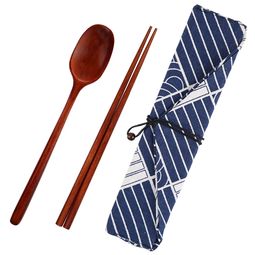 

1 set 1 Set Portable Travel Cutlery Kit Compact Outdoor Tableware Set For Camping Picnic Cloth Bag Cutlery Kit Multi-Function