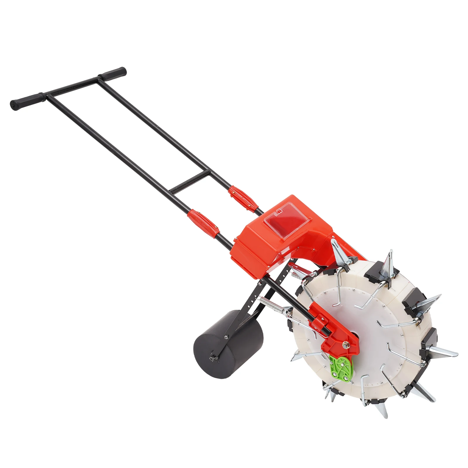 

Hand-Push Garden Seeder, Walk-Behind Row Crop Planter, 10 Holes, for Sowing Seeds & Backyard Agriculture, Household Tools