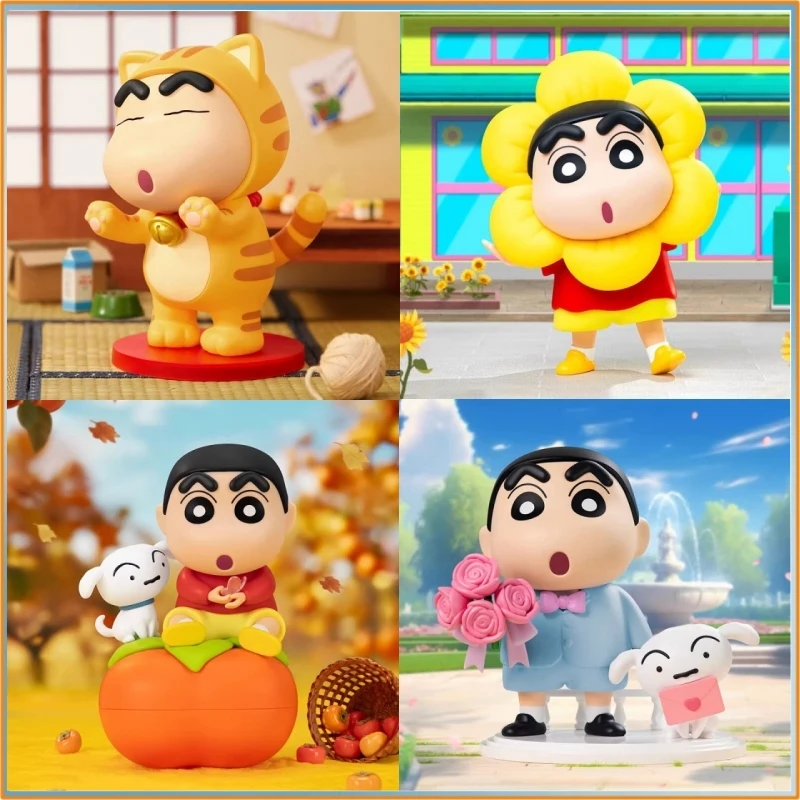 

Оригинальная фигурка Funism Crayon Shin-Chan 21 см: Романтический букет, фигурка-герой, украшение для дома, игрушка, подарок для фанатов