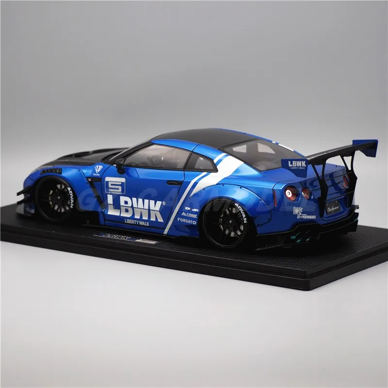 IG 1:18 LB GTR R35 Type 2 Blue IG2340 JDM Simulation Limited Edition Resin Metal Static Car Model Toy Gift