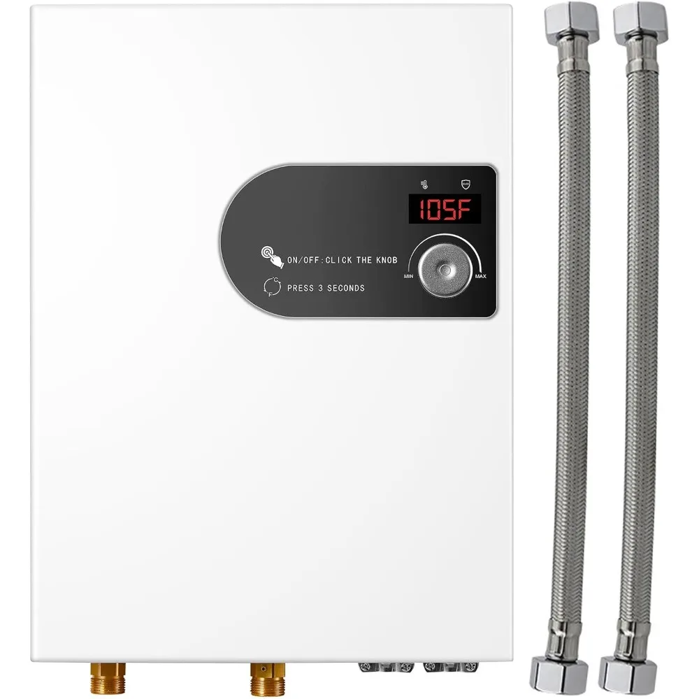 

Upgraded 18KW Tankless Water Heater Electric, Electric Tankless Water Heater 240V with Self Modulates to Save Water Heater