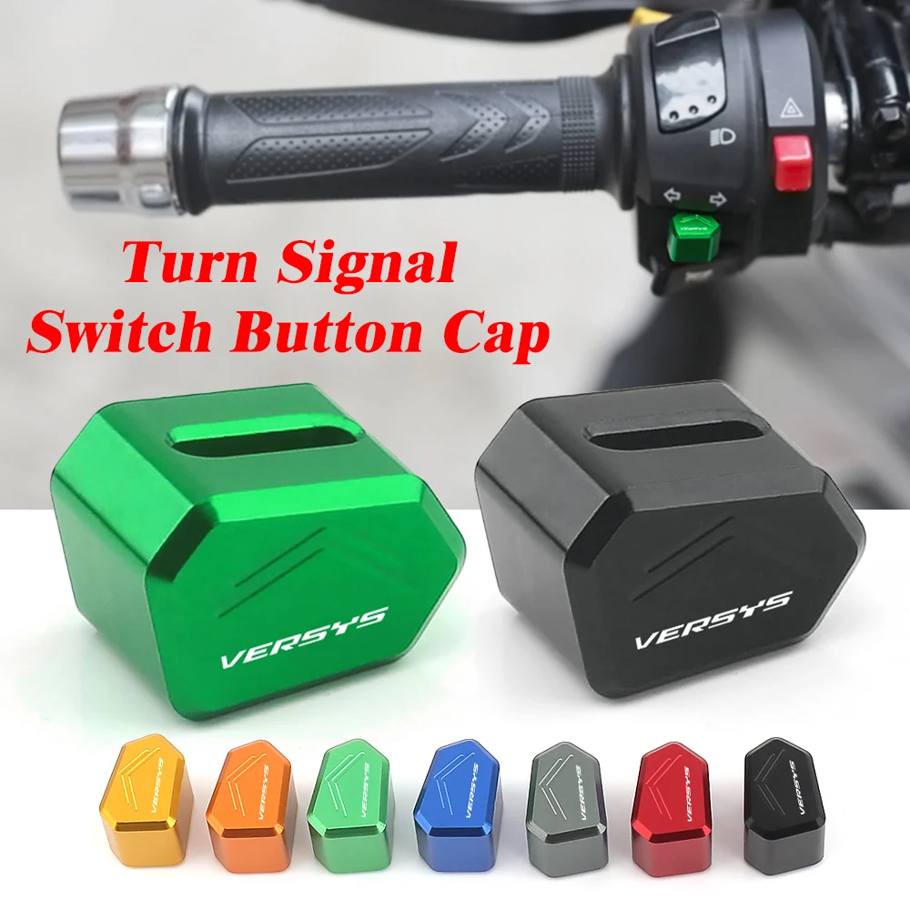 2025 nuevos accesorios de motocicleta de Metal CNC para Kawasaki Versys 650 Versys 1000 Versys 300x cubierta de tapa de señal de giro de botón de interruptor