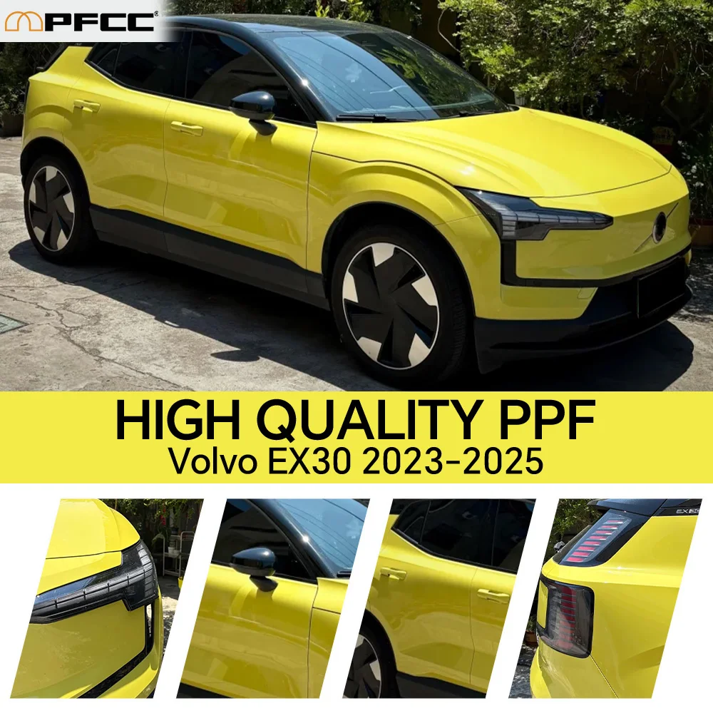 

For Volvo EX30 2023-2025 8.5Mil TPU Paint Protection Film Pre-cut PPF Clear Bra Car Body Anti-scratch Resistant Invisible Cover
