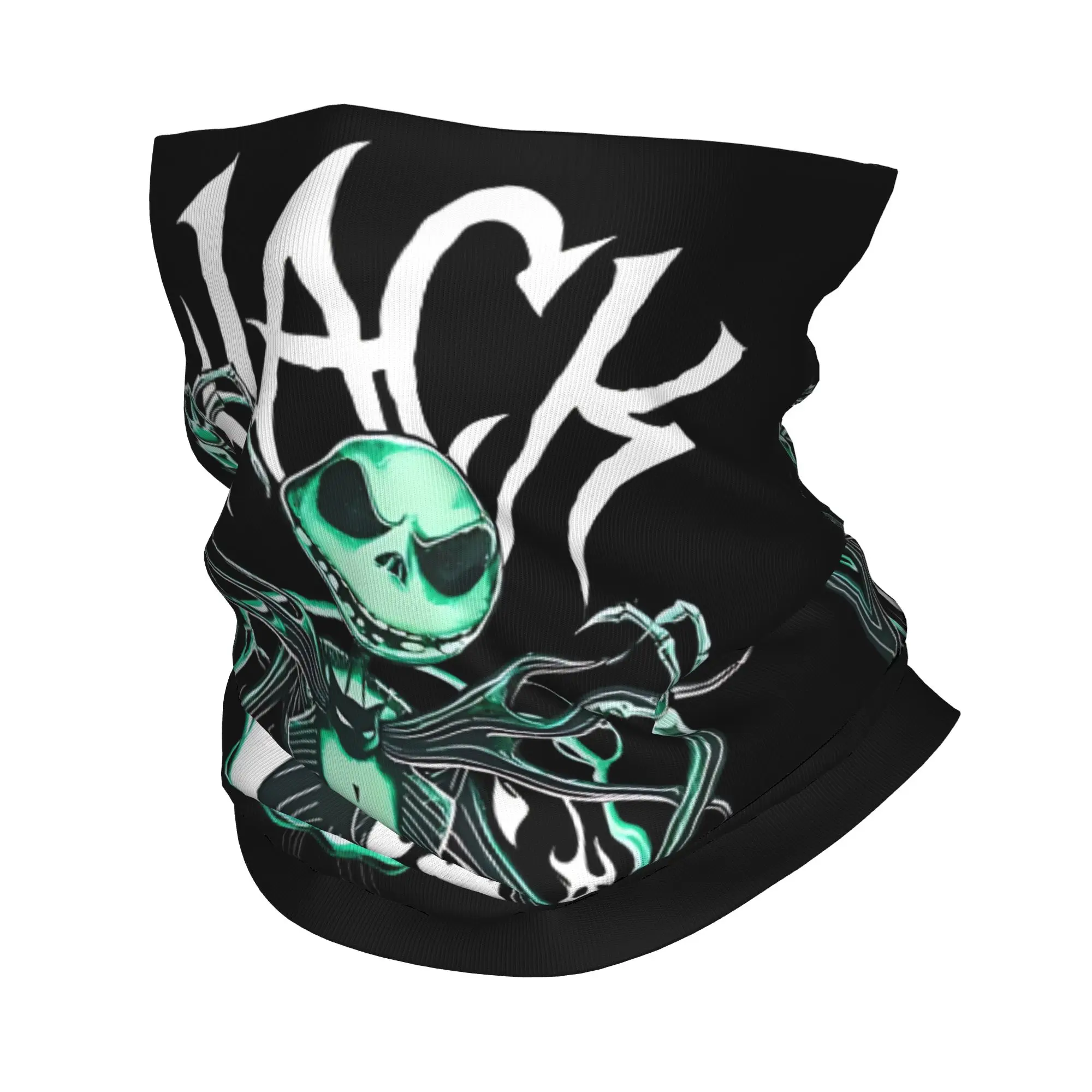 

The Nightmare Before Christmas Jack Skellington Flames Bandana Neck Cover Mask Scarf Multi-use Headwear Sports Adult Winter