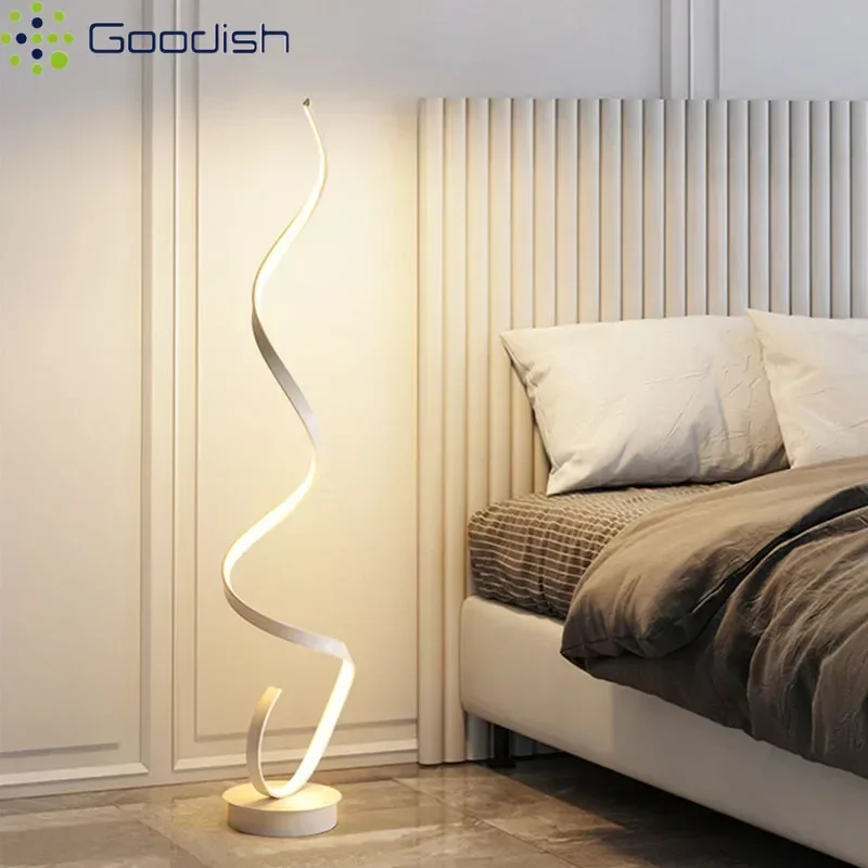 Mittelalterliche Stilvolle Spiralförmige Aluminium-Kunst-Kronleuchter LED-Stehlampen für Schlafzimmer Heimdekoration Lüster