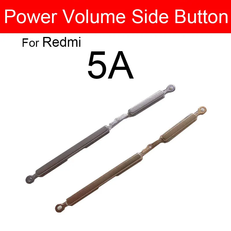 on/off Power Button + Volume Side Key For Xiaomi Redmi 5 5A 5 Plus 6 6A Power Volume Up Down Button Power SideKey Repair Parts