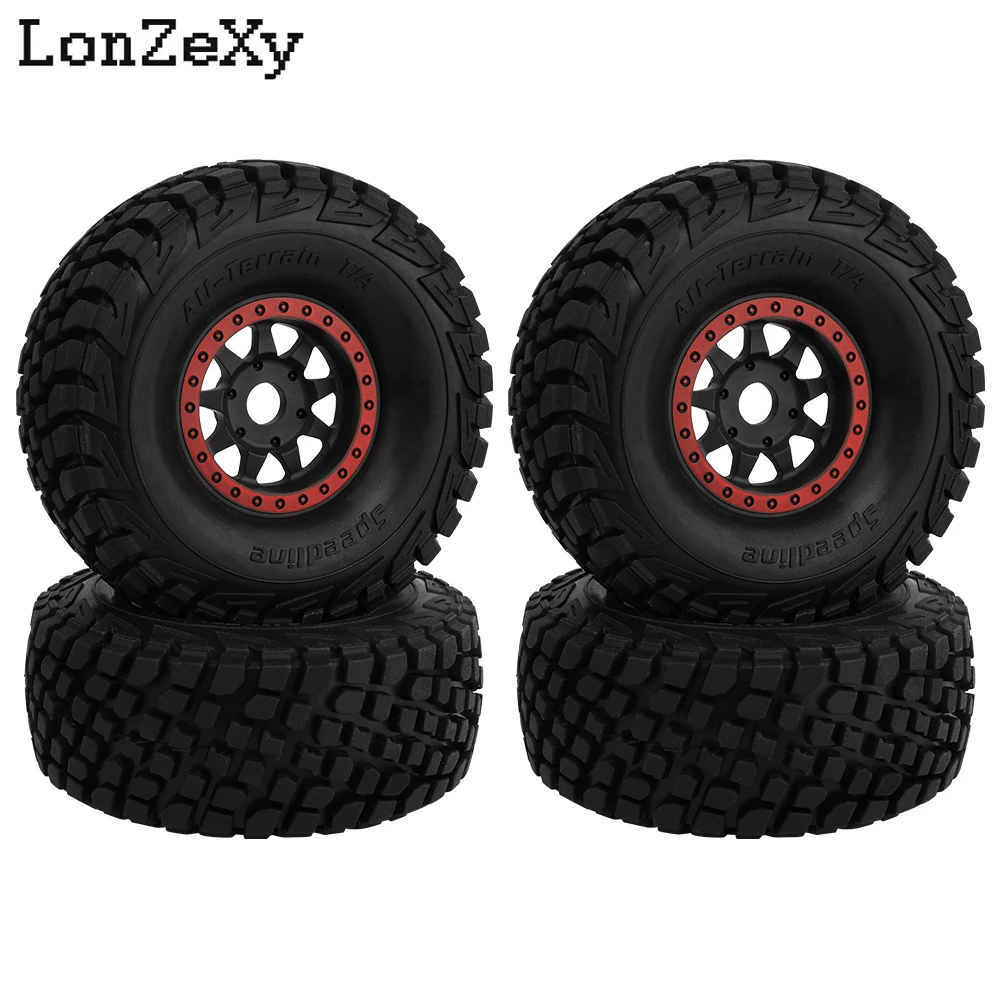 

1/7 1/8 Pustert Short Course Truck Tire 4 шт. OD 137 мм 17 мм Шестигранное колесо для ARRMA Mojave TRAXXAS UDR Yikong DF7 FS Багги RC Car