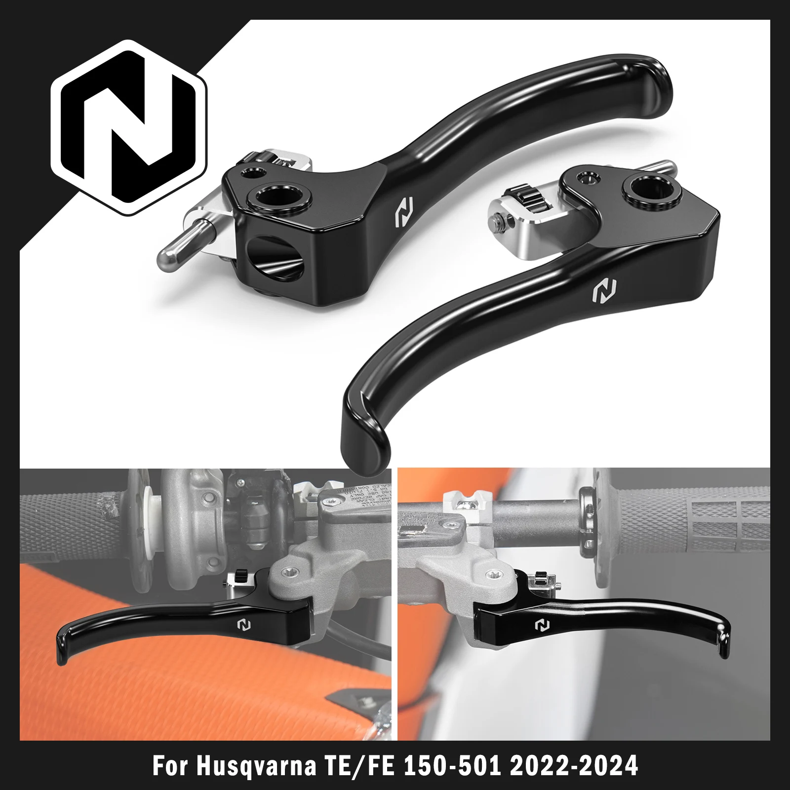 NICECNC para Husqvarna TE 300 TE 250 FE 350 FE 450 2022-2024 TX 300 2023 palanca de embrague de freno corto para GasGas EC 300 2021-2025