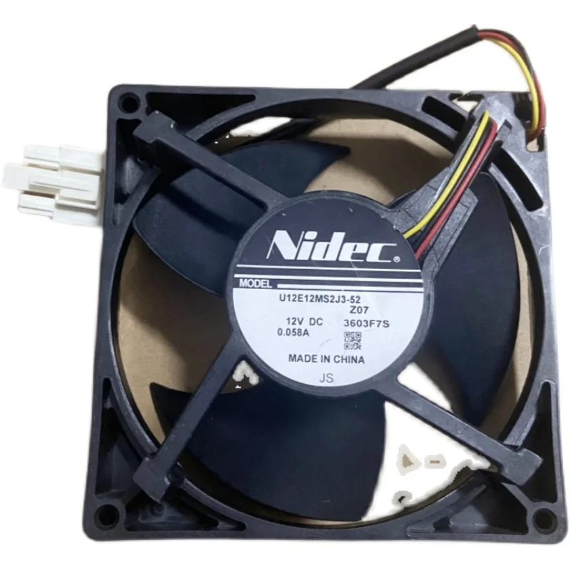 1 قطعة NEWFOR NIDEC U12E12MS2J3-52 12 فولت 0.058A 3-سلك مروحة تبريد الثلاجة