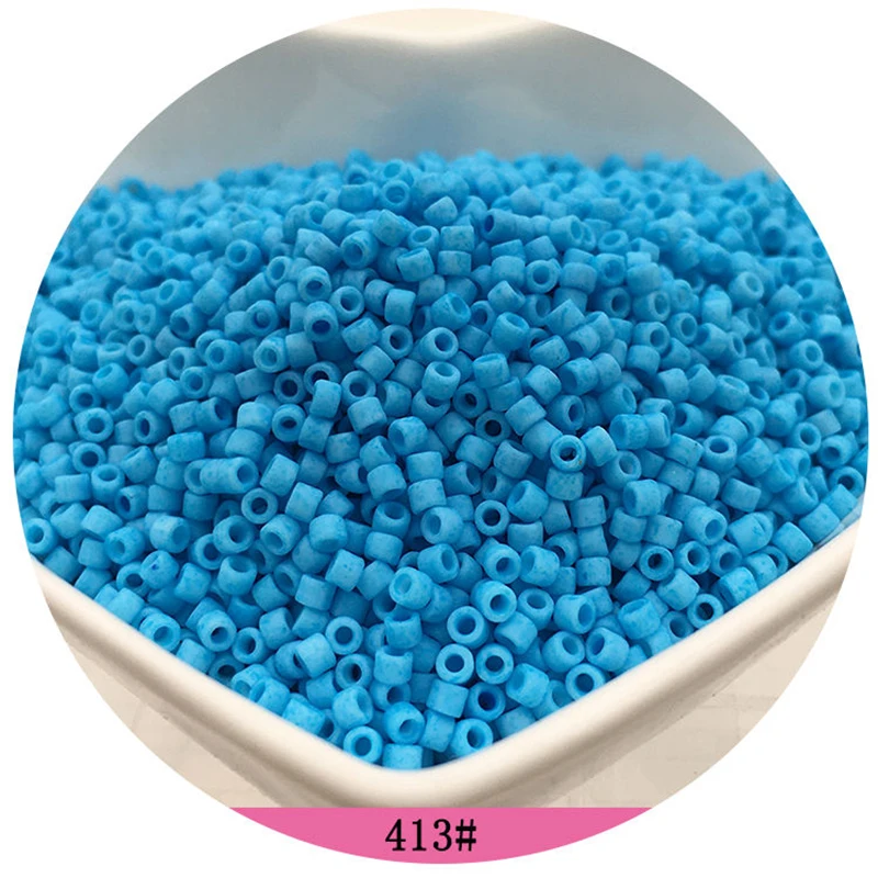 365pcs 2mm Japanese Frosted Macaron Color Glass Beads Matte 10/0 Loose Spacer Seed Beads for Jewelry Making DIY Sewing Supplies