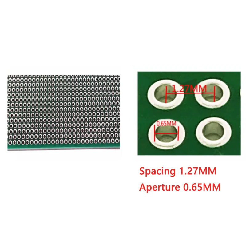 3PCS 6×8CM Double-sided Tin Spraying 1.27 Spacing 1.6mm Universal Circuit Board Experimental Hole Board Circuit Board