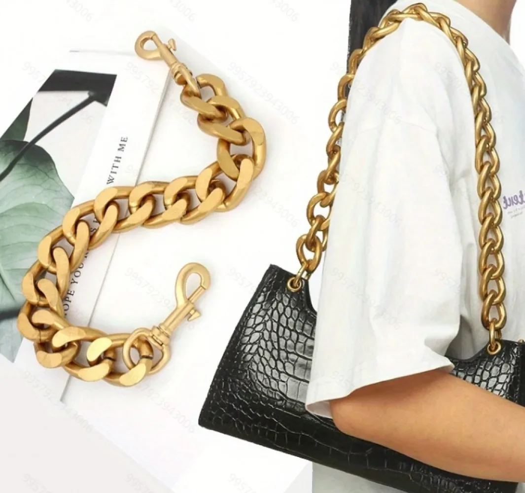 30/39/45/60/100cm Metal Bag Chains Shoulder Bag Strap Extension DIY Purse Exta Chain Handbag Replacement Chain For Women