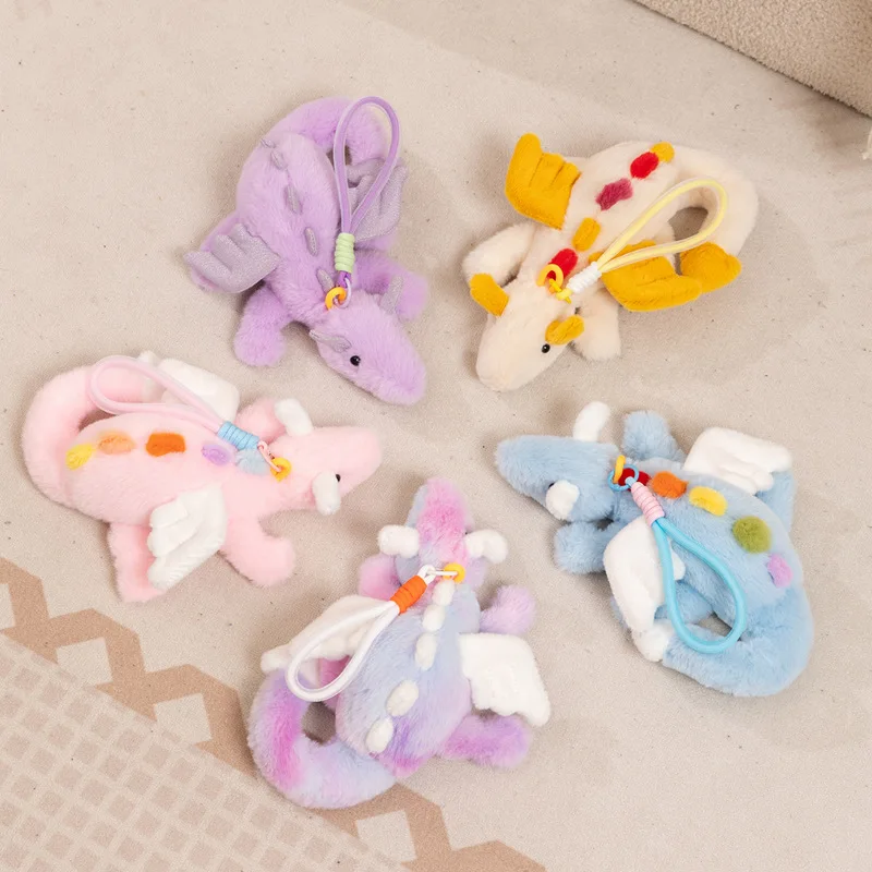 10-12cm Cute Animal Stuffed Plush Keychains Penguin Frog Bear Turtle Soft Toy Charms for Bags Decor Ideal Kids Birthday Gifts