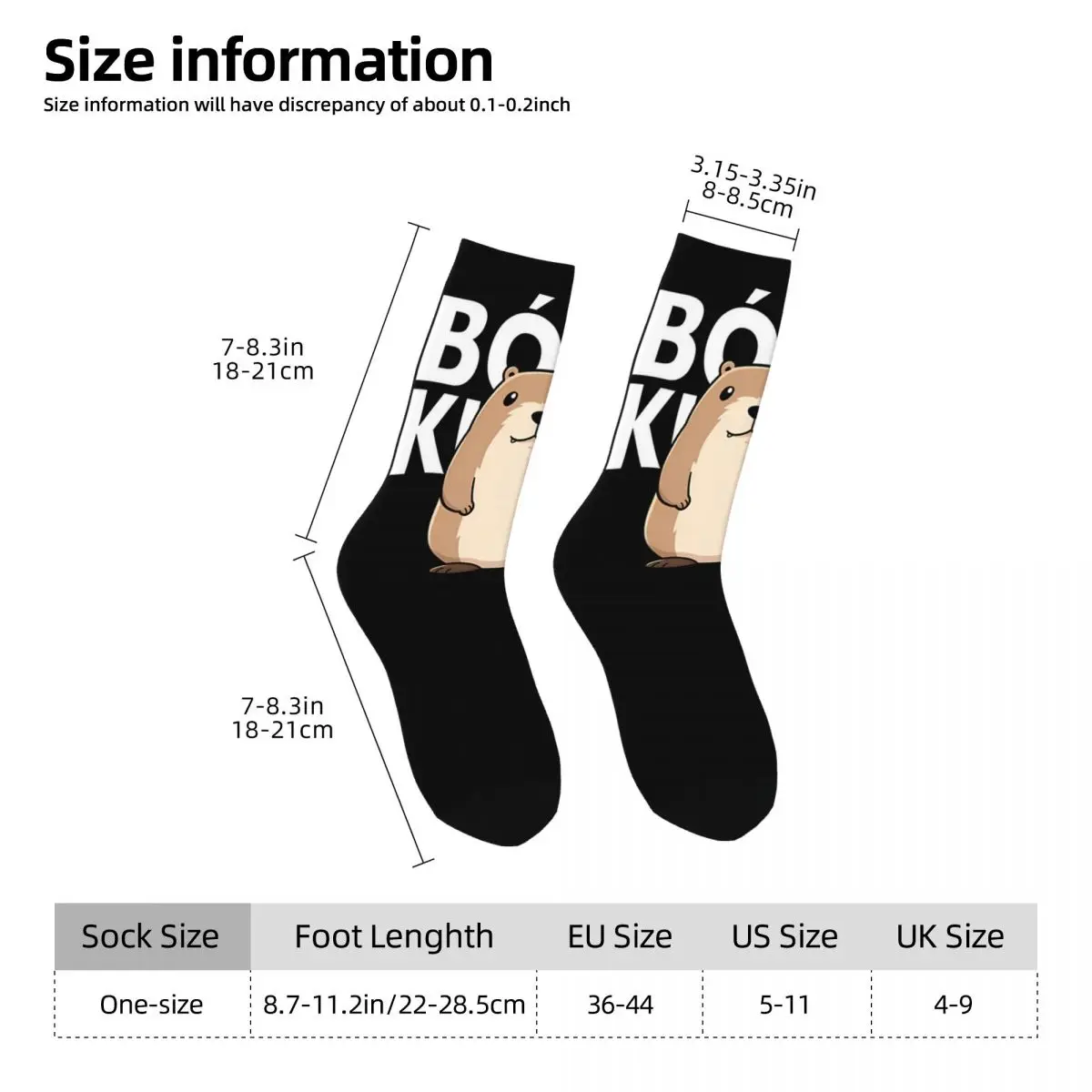 Happy Funny Men's compression Socks Badass Vintage Harajuku Bobr Kunwa Funny Beaver Hip Hop Novelty Pattern Crew Crazy Sock Gift