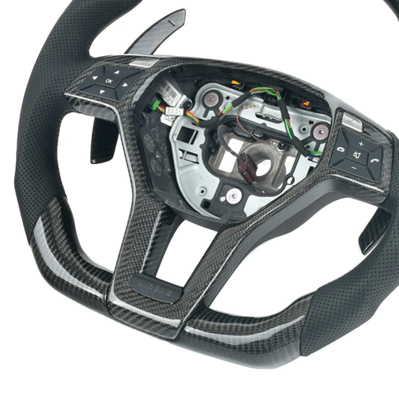 Customized Carbon Fiber Steering Wheel For Mercedes-benz GLC GLE450 C63 C450 E63 W176 W204 W205 W213 A250 AMG Sport Etc