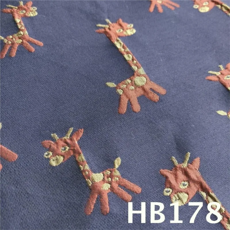 Embossed polyester-cotton jacquard fabric for dresses trousers shoes bags and dolls