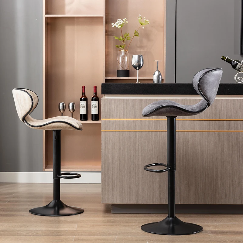 /luxury modern design industrial furniture nordic high dining kitchen bar stool ergonomic Swivel chair restaurant rotatable chai