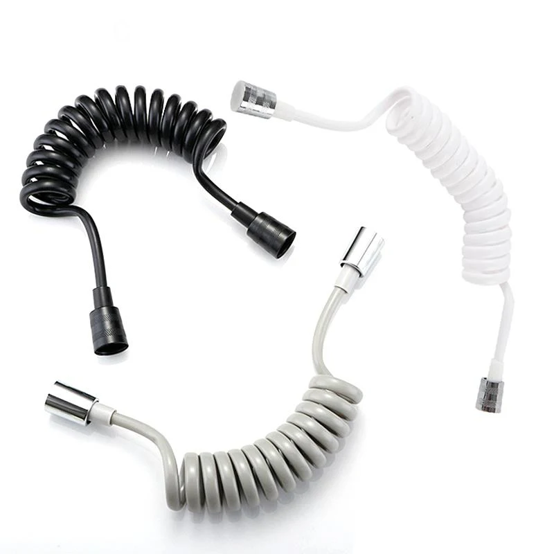 Manguera de ducha Flexible con resorte de 1,5 m, conector de 1/2 "para fontanería de agua, pulverizador de bidé para inodoro, pistola de fontanería de línea telefónica