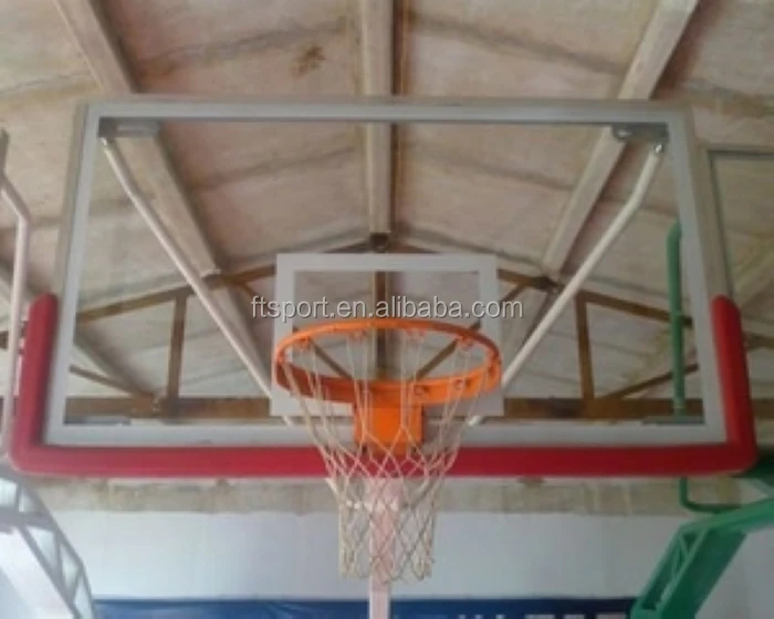 1800 мм * 1050 мм полноразмерная баскетбольная панель из ламинированного стекла и обод для школы 2025 г.