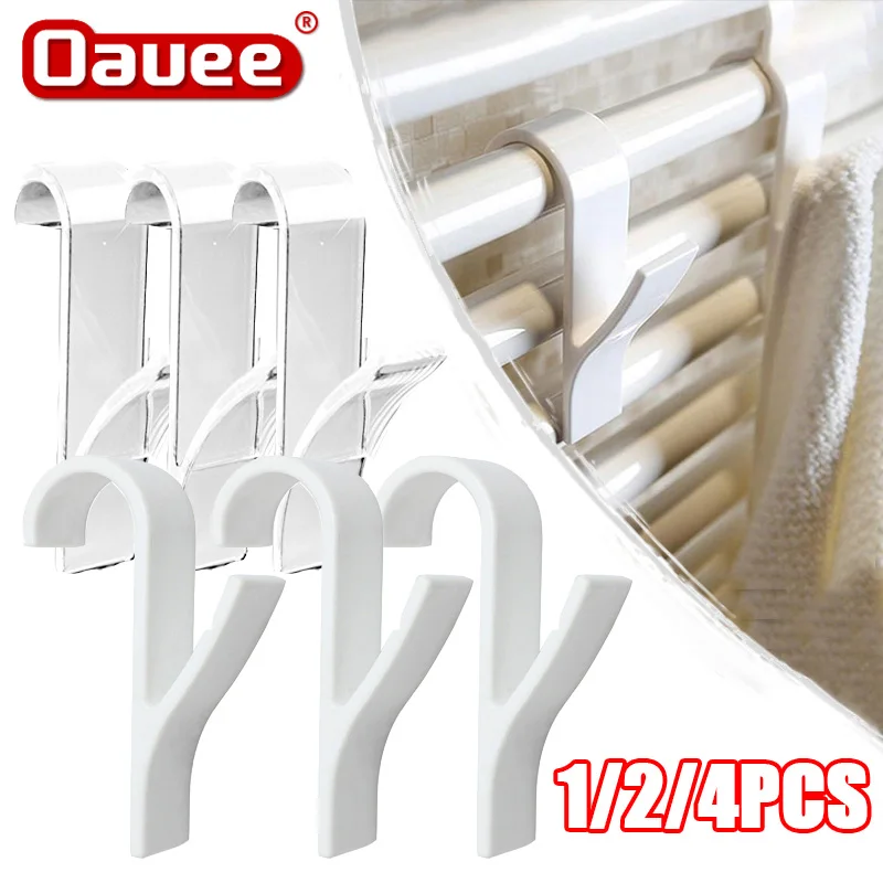 

Hanger for Heated Towel Radiator Rail Bath Hooks Holder Clothes Hanger Scarf Hanger Drying Space Towel Y Shap Rack 1/2/4PCS