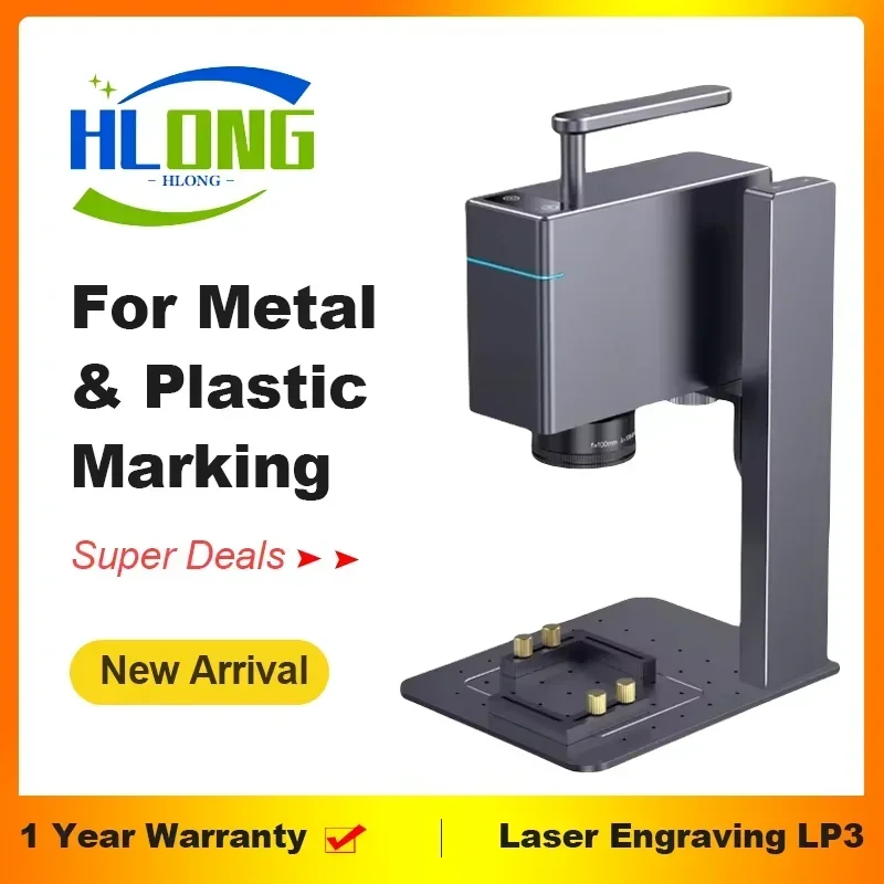 Laserpecker 3 Laser Engraver Machine for Metal Plastic Portable Handheld Laser Engraving with 10KW Bluetooth 5.0 4k LP3