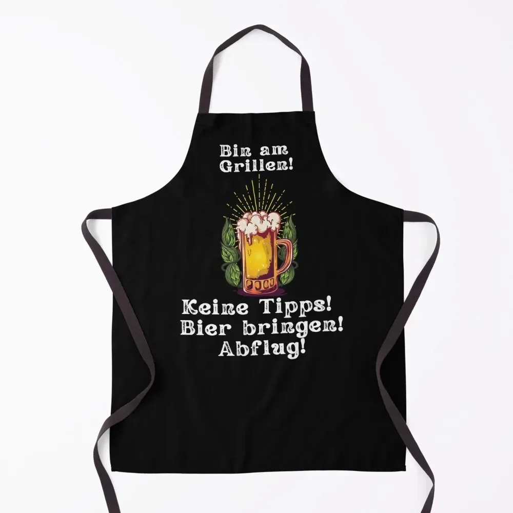 

Grillschürze Bin am Grillen! Keine Tipps! Bier bringen! Abflug schürze grillen mnner Apron Teacher For Girl manicurist Apron