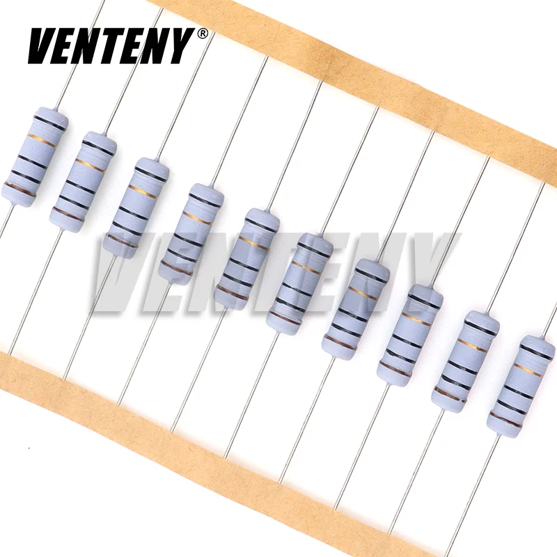 10 pz 3 W 5% Resistore a filo avvolto Fusibile Resistenza di avvolgimento 0.1R 0.1 0.15 0.22 0.33 0.47 0.5 1 2.2 4.7 6.8 10 22 33 47 51 68 100 ohm