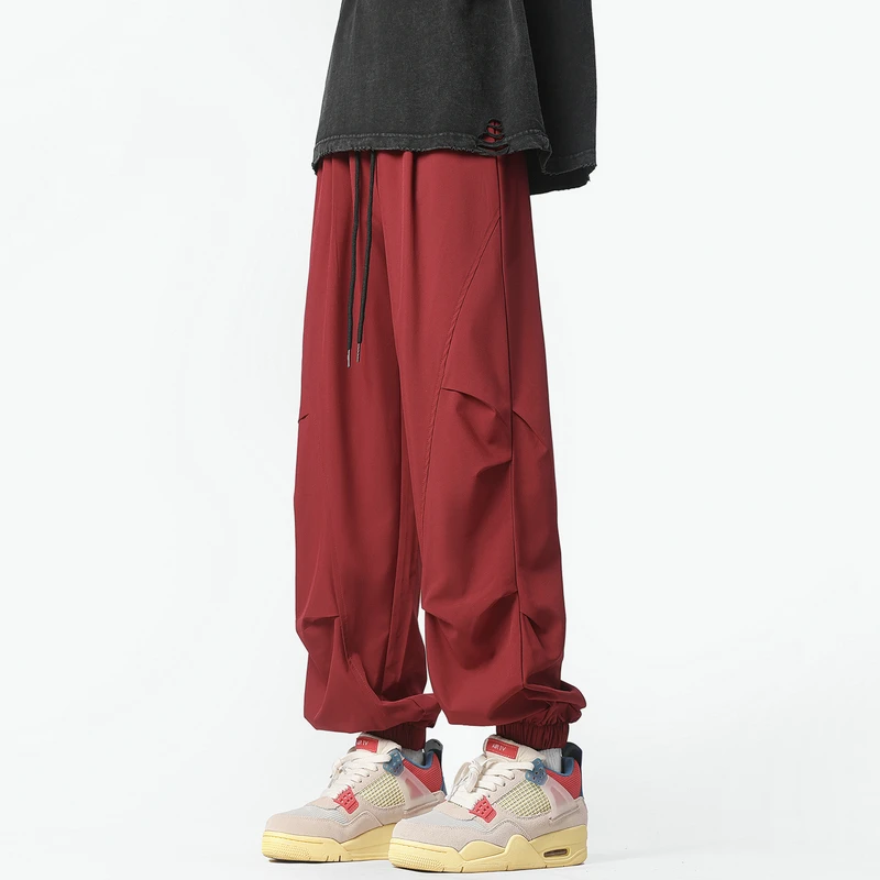 2024 Streetwear Hip hop Joggers Pants Men Loose Harem Pants Ankle Length Trousers Sport Casual Sweatpants White Techwear M-2XL