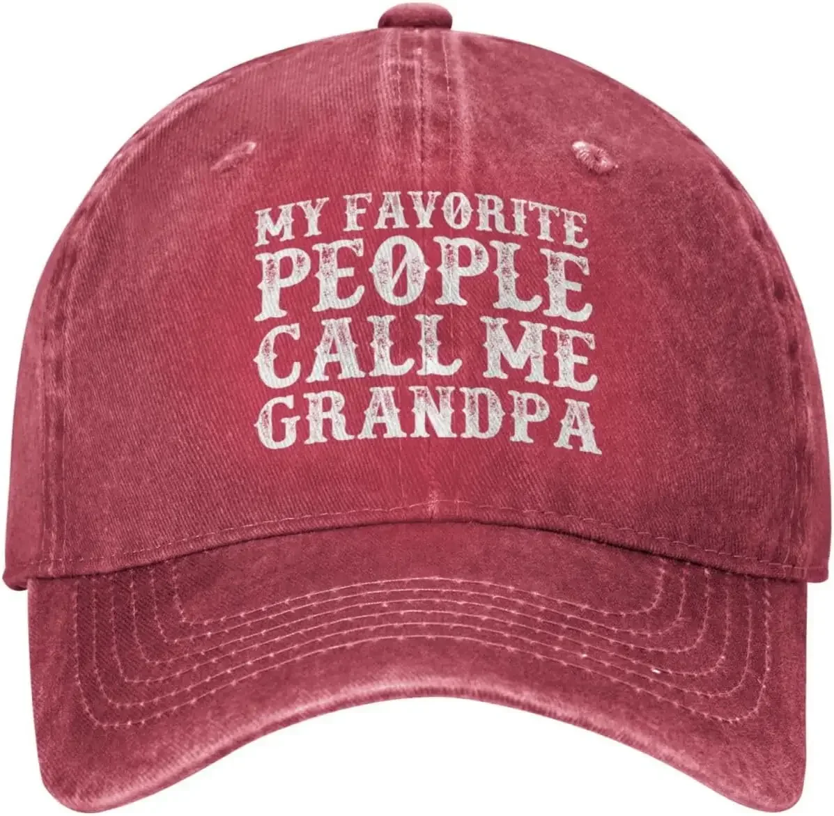 MYS Favorite People Call Me Grandpa Hat for Men Dad Hat Adjustable Hats