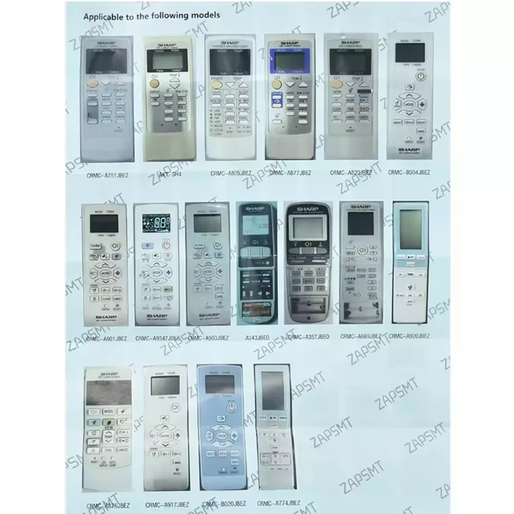 New XP-2404 Universal For Sharp LCD AC A/C Remote Control CRMC-A907JBEZ A310JBEO CRMC-A805JBEZ A751JBEZ