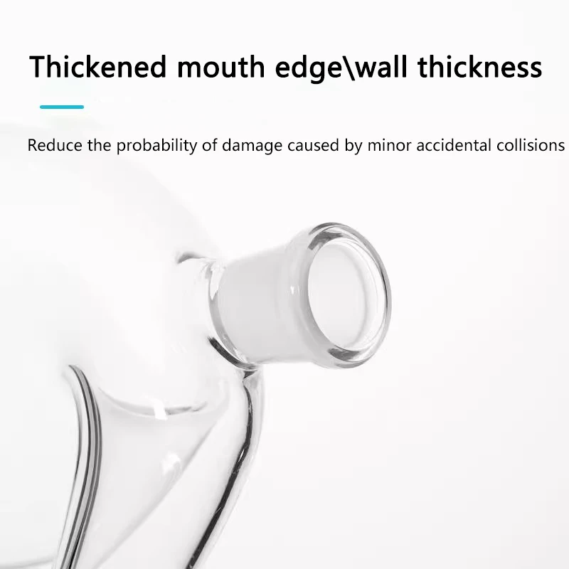 معوجة البورسليكات المختبر مع قارورة التقطير سدادة قارورة معقوفة 125 مل ~ 2000 مل أدوات كيميائية تجريبية #5