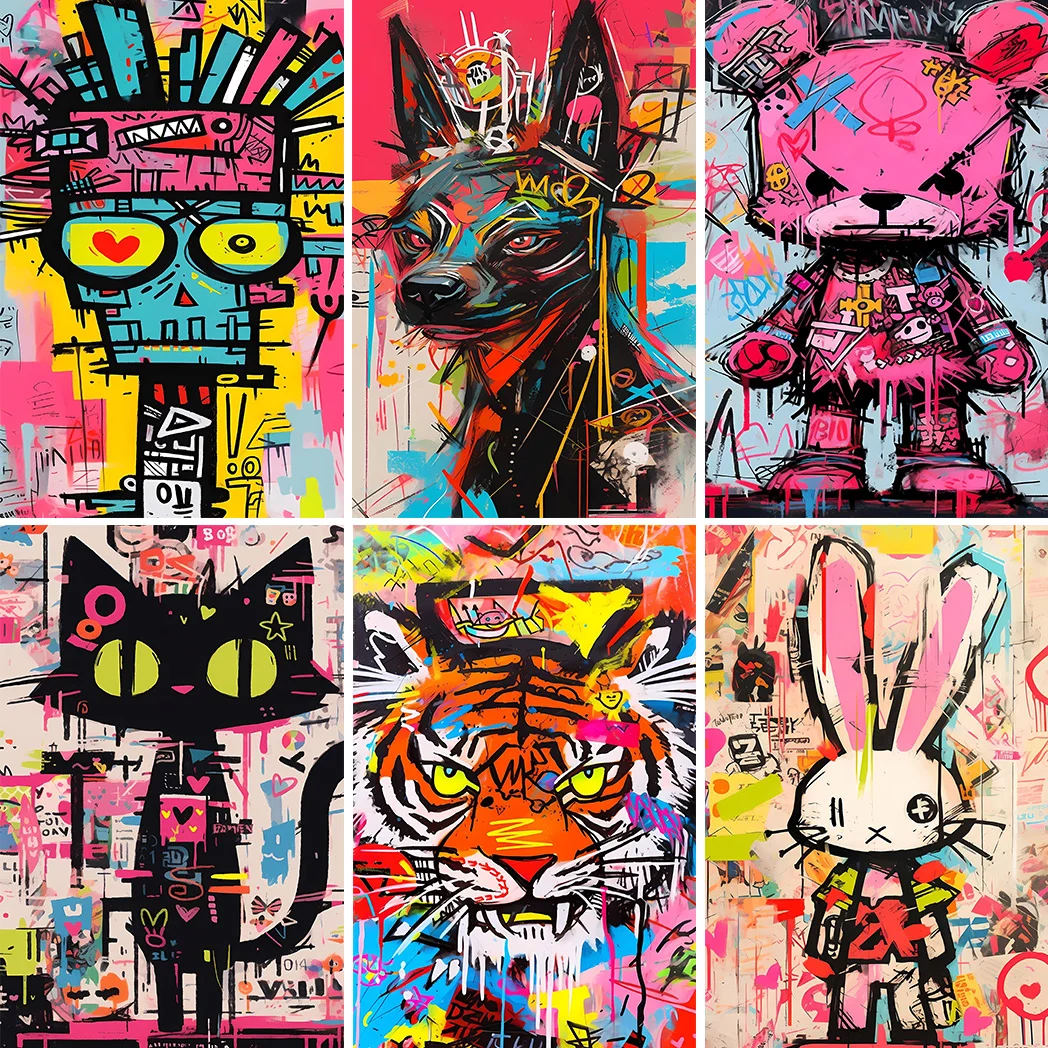 

Street Graffiti Home Decor Painting Cartoon graffiti street art style canvas painting wall art posters for interior decoration
