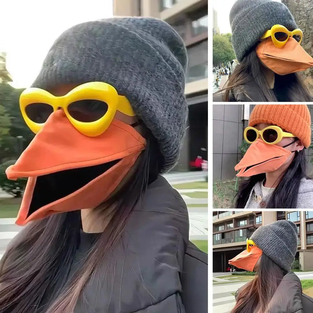 

Забавная 3D-маска с подвижным птичьим клювом, дышащая крышка для рта животного для подарка на вечеринку для косплея, костюм на Хэллоуин, маска вороны