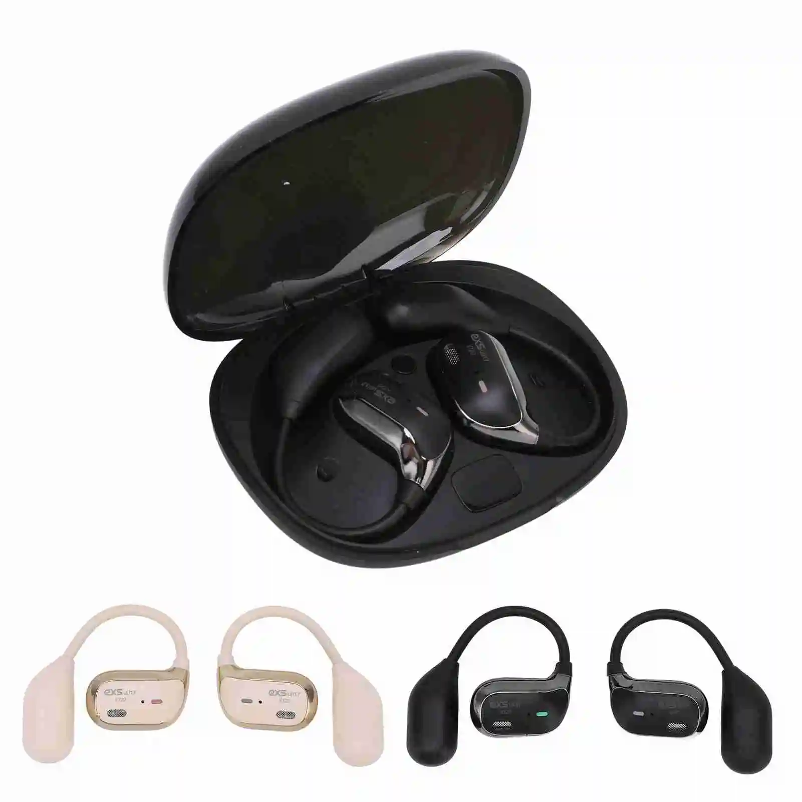 سماعات أذن مترجم لغة بلوتوث 3 أوضاع عمر بطارية طويل سماعات أذن للترجمة من النوع C تدعم 144 لغة للموسيقى