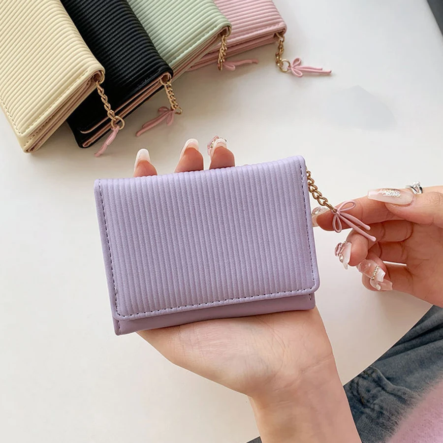 Korean Wallet Version Of Mini Money, Bag Girl Purse Short Cute Pocket Purse Cardholder Multifunctional Purse Girl Money Clip