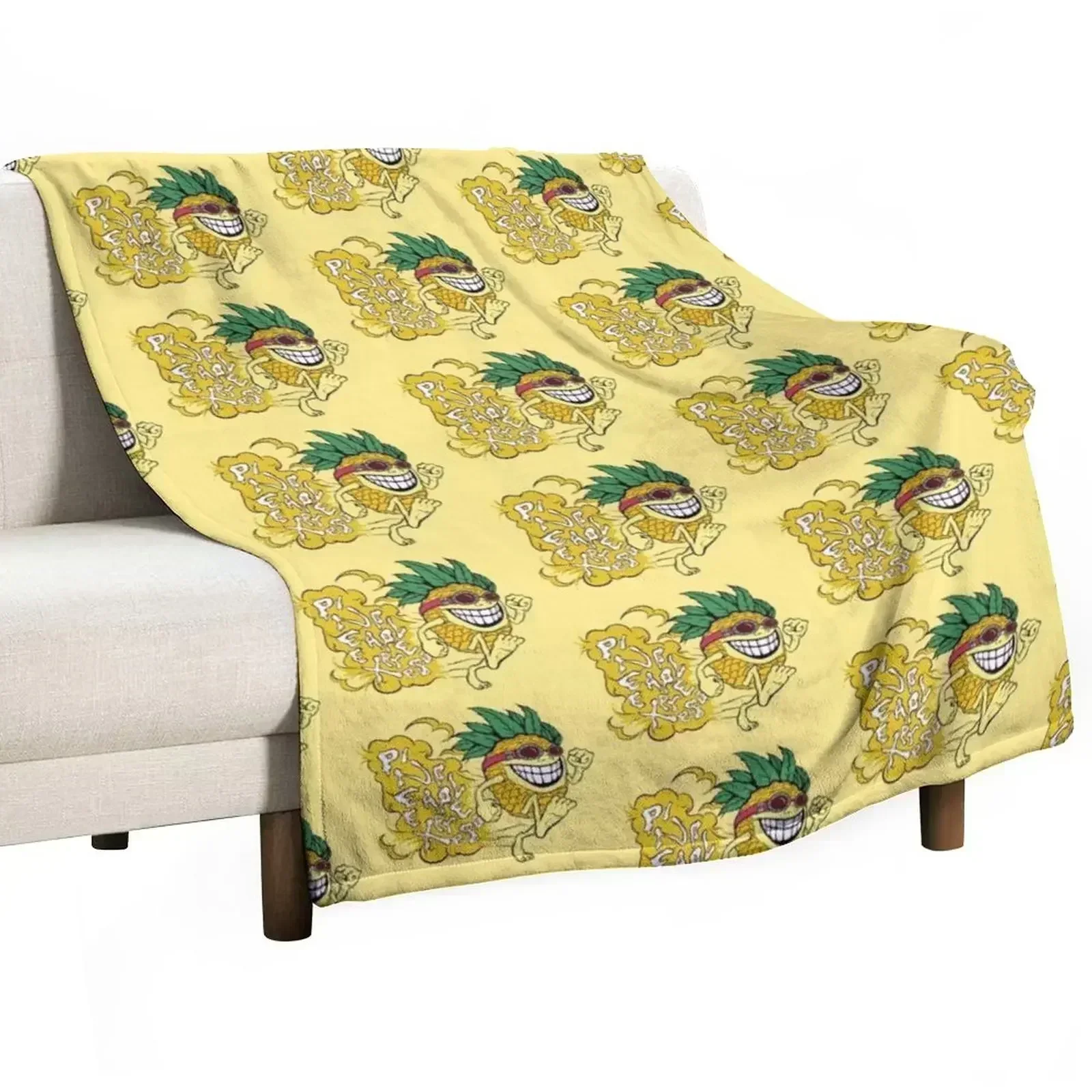 Pineapple Express Throw Blanket Bed covers christmas gifts Sofa Quilt bed plaid Furry Flannel Fabric Blankets
