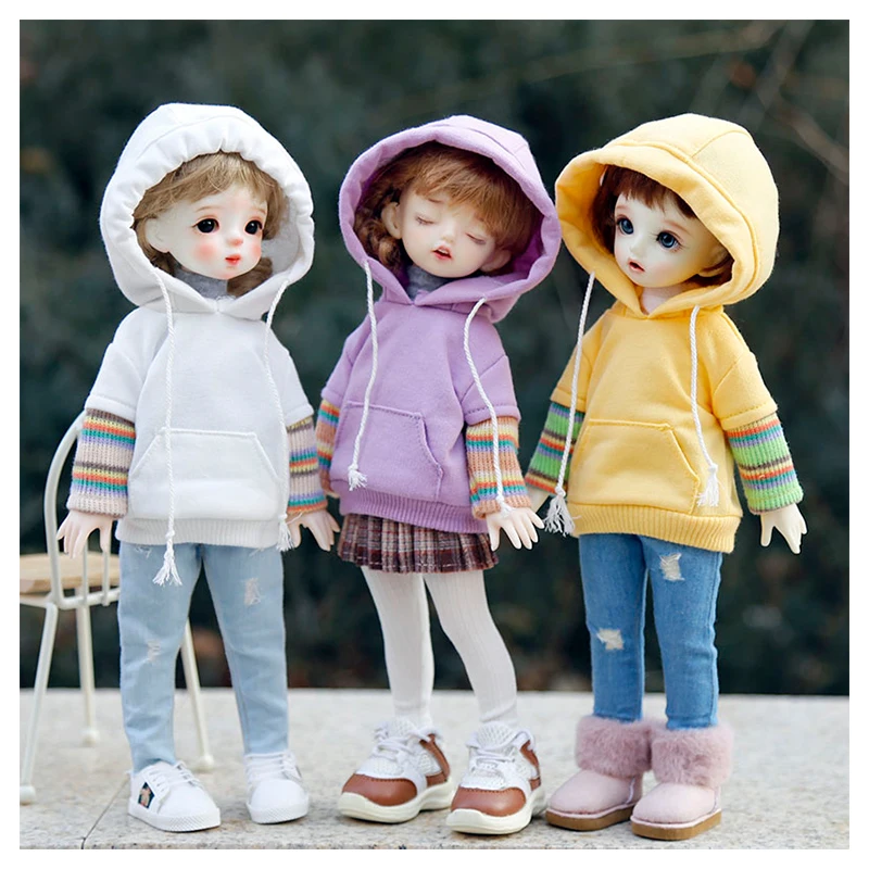 

1/6 BJD clothes doll top coat with hat 30cm doll clothes doll accessories doll clothes christamas gift