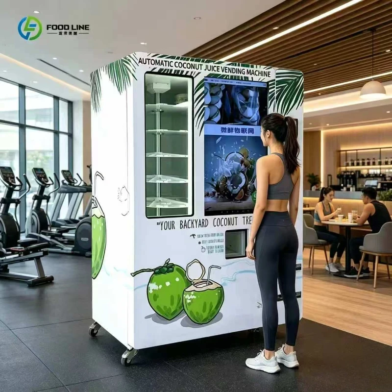 Coconut Vending Machine Self Service Outdoor Robust Reliable with Multiple Payments for Fresh Coconut Water Wholesaled