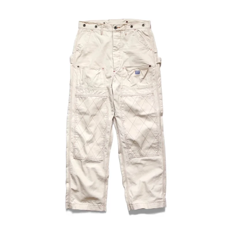 23SS KAPITAL Hirata Kazuhiro Japanese casual loose trendy two-color gold thread logging pants overalls