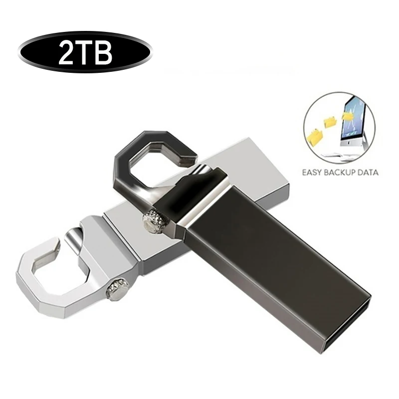 Pendrive 2TB 1TB, Flash Drive USB 1TB kecepatan tinggi 2TB Cle Usb memori stik 512GB U Disk untuk TV komputer gratis LOGO