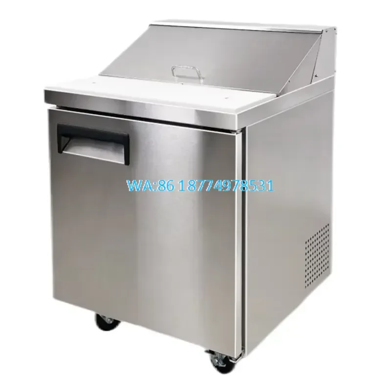 Wmwmnu for Ventilated Refrigeration Food Prepare Worktable Refrigerator Salad sandwich pizza Counter Chiller Prep Table with