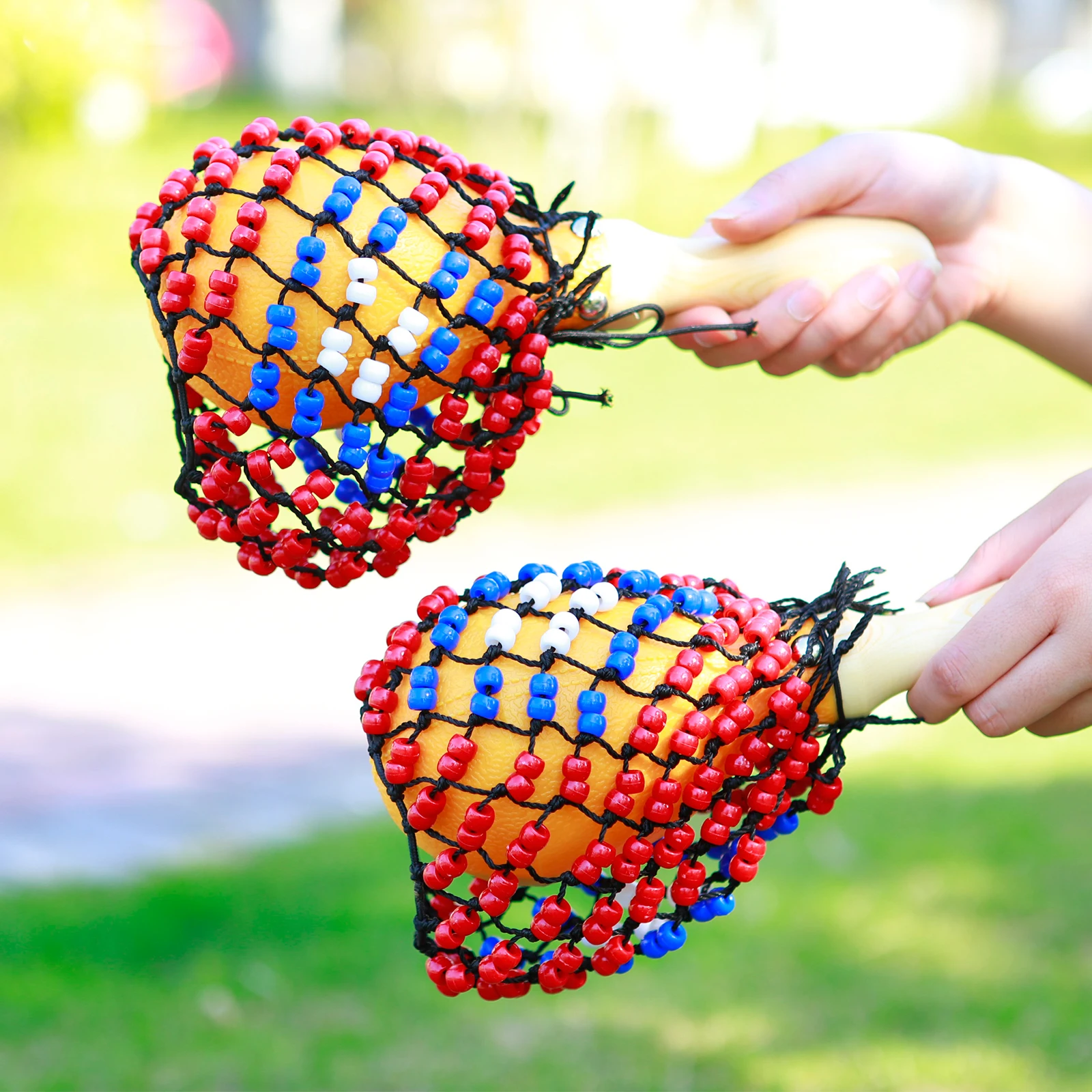 جديد نسيج العنكبوت الرمال المطرقة الملونة اليد يهز الدف الرمال المطرقة الأطفال هدية التنوير الموسيقى أدوات قرع