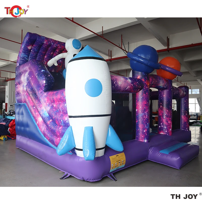 6x4m Galaxy Voyager Hüpfburg Astronaut Hüpfburg Weltraum aufblasbarer Hüpfburg