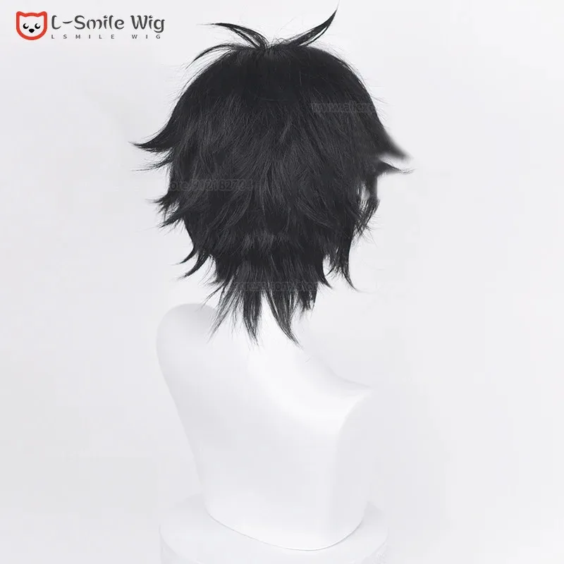 2025 El Película Yuuta Okkotsu Yuta Peluca 30 cm Corto Negro Anime Cosplay Pelucas de fiesta de pelo sintético resistentes al calor