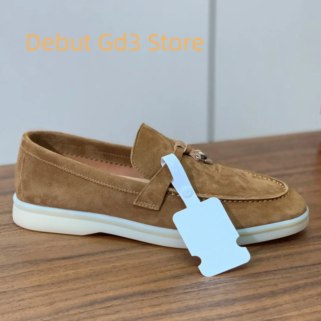 Top Quality 2024 New Lefu Shoes Italian Quality One Step Flat Sole Single Shoes Classic Versatile Lefu Shoes Retro Casual Shoes