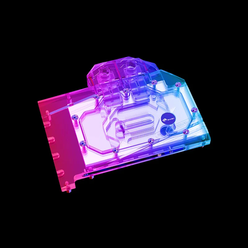 ASUS 듀얼 지포스 RTX 4060 Ti OC 그래픽 카드 냉각 쿨러용 Bykski 워터 블록, 백플레이트 포함, N-AS4060TIDUAL-X 썸네일 5
