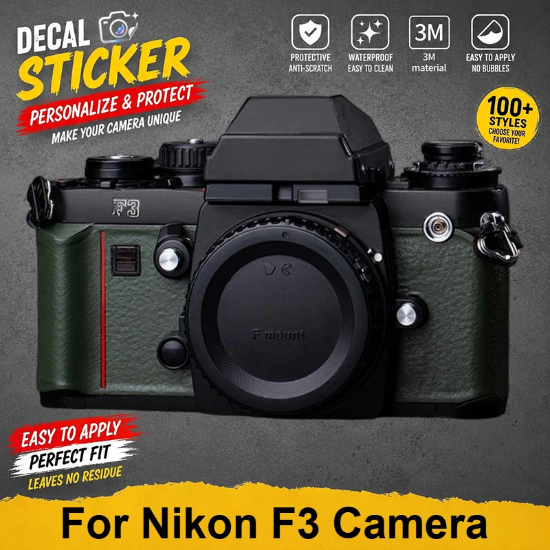 PrizMo Skin For Nikon F3 Camera Decal Skin Camera Vinyl Wrap Film Anti-Scratch Protector Coat F 3 f3 f 3