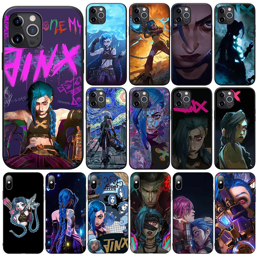 F-56 enemy Jinx Anime New Phone Case for Xiaomi Redmi A3X A3 13C 13 12C Note 13 12 11 Pro Pro+